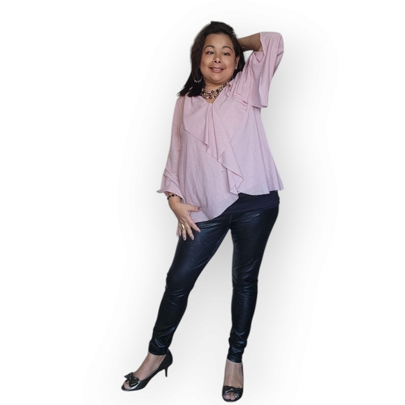 Splash Pink Ruffle Blouse - Picture 8 of 16